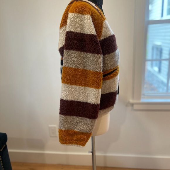 Free People Movement Rocky Ridge Women’s Sherpa Fleece Jacket  Small NEW - Picture 5 of 9